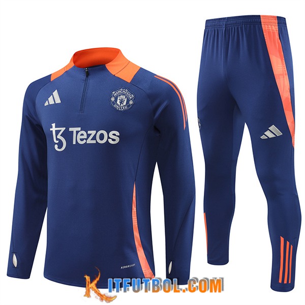 Chandal Equipos De Futbol Manchester United Azul/Naranja 2024/2025