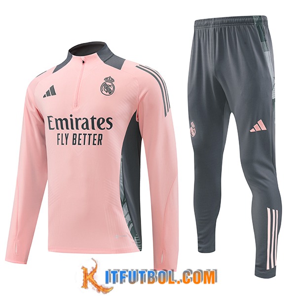 Chandal Equipos De Futbol Real Madrid Rosa/Gris 2024/2025