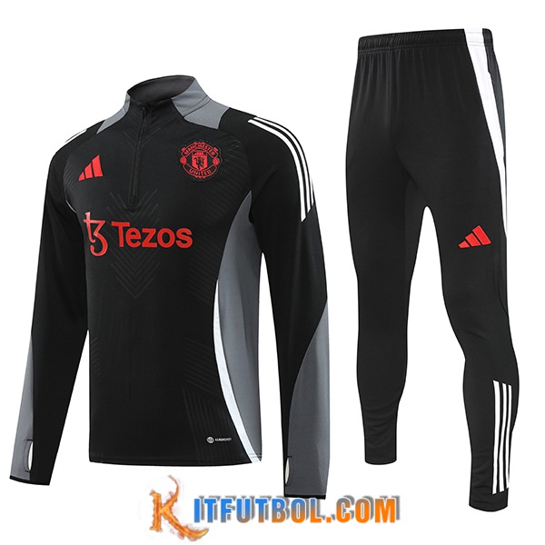 Chandal Equipos De Futbol Manchester United Negro/Gris 2024/2025