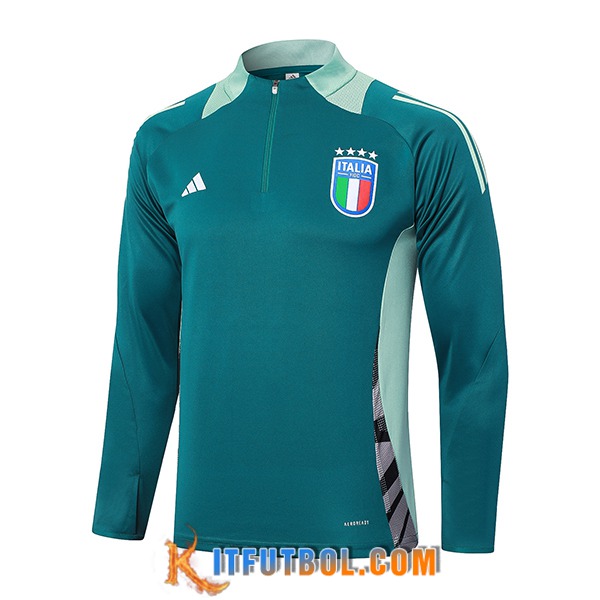 Sudadera De Entrenamiento Italia Verde 2024/2025