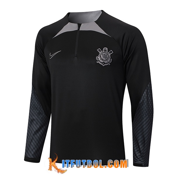 Sudadera De Entrenamiento Corinthians Negro/Gris 2024/2025
