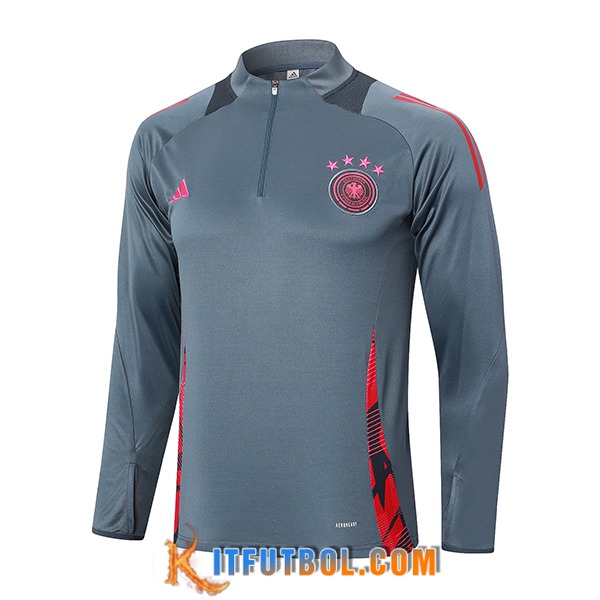Sudadera De Entrenamiento Alemania Gris/Rosa 2024/2025