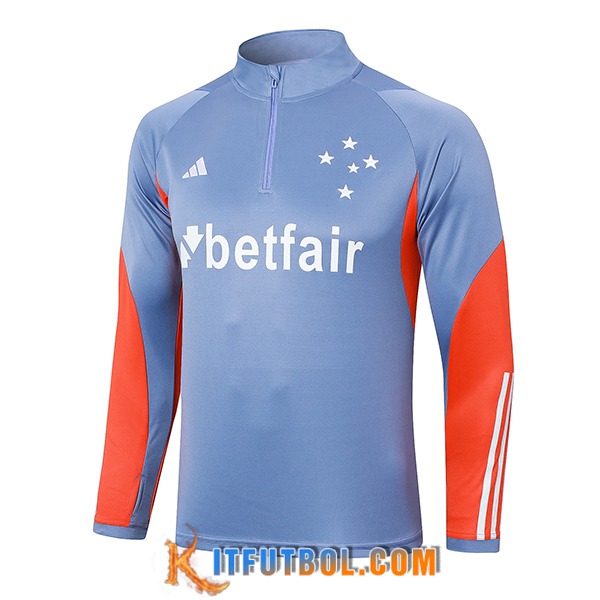 Sudadera De Entrenamiento Cruzeiro Gris/Naranja 2024/2025