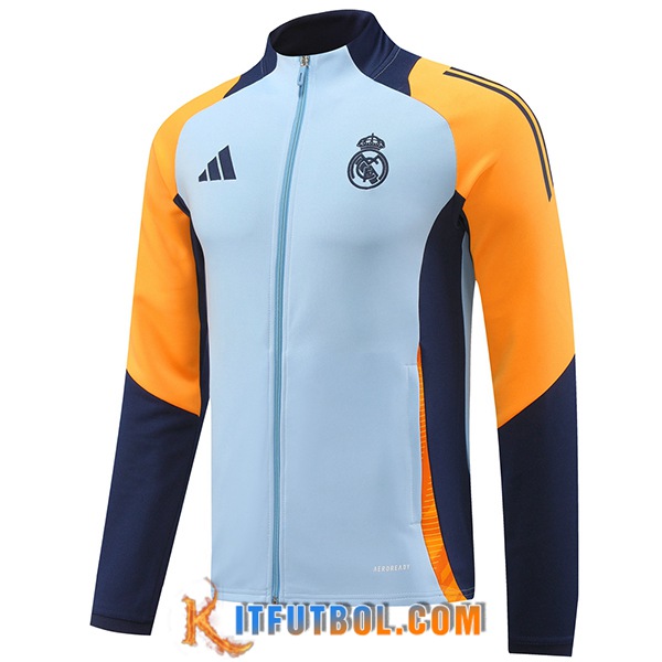 Chaquetas Futbol Real Madrid Azul/Amarillo/Violeta 2024/2025