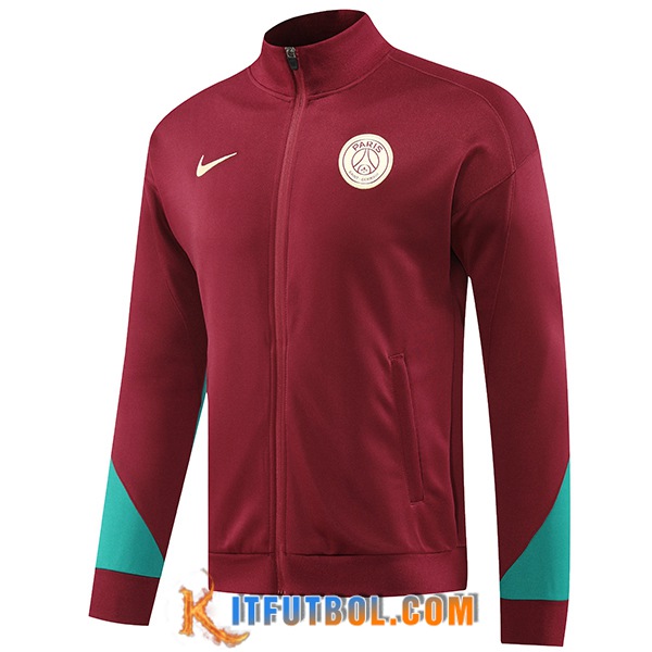 Chaquetas Futbol PSG Rojo/Verde 2024/2025