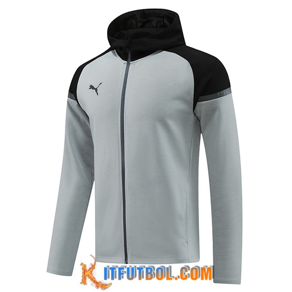 Chaqueta Con Capucha PUMA Gris/Negro 2024/2025