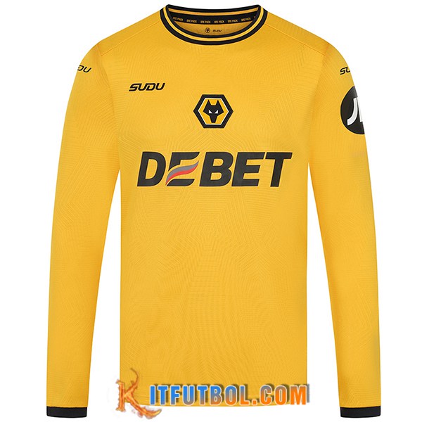 Nueva Camisetas De Futbol Wolves Primera Manga Largas 2024/2025