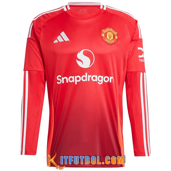 Nueva Camisetas De Futbol Manchester United Primera Manga Largas 2024/2025
