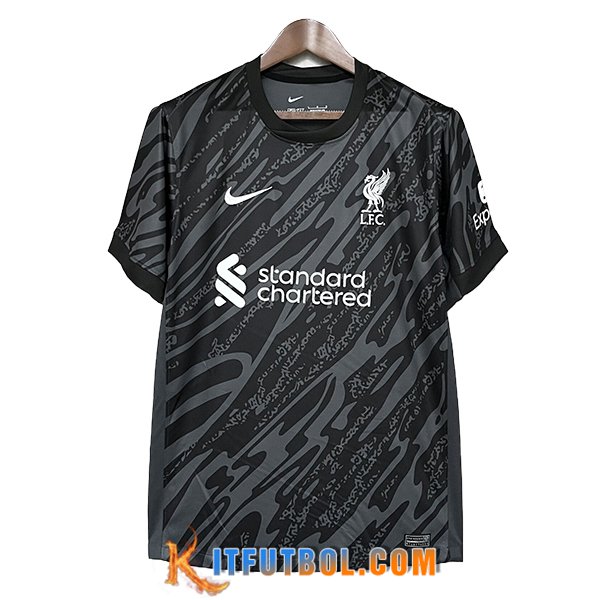 Camisetas De Futbol FC Liverpool Portero Negro 2024/2025