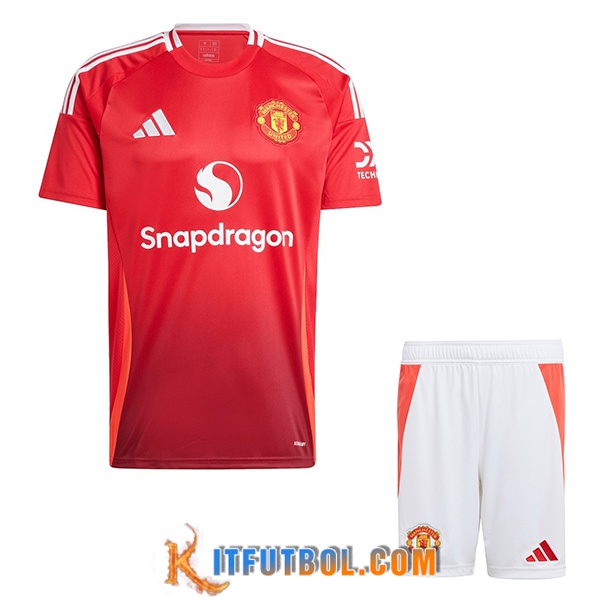 Nueva Camisetas De Futbol Manchester United Ninos Primera 2024/2025