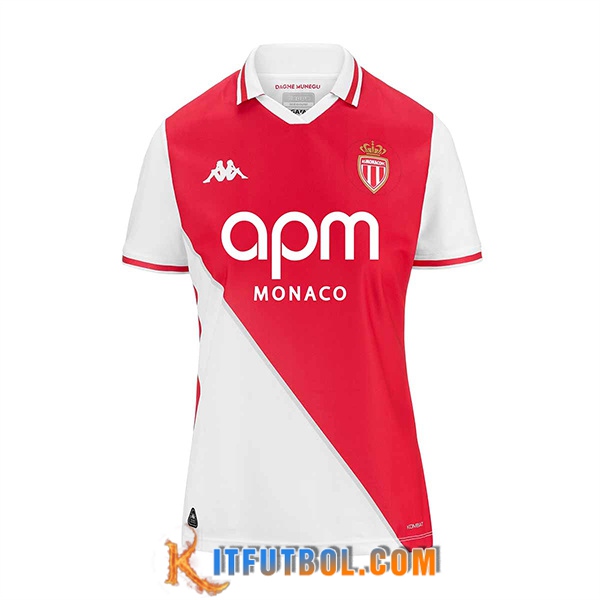 Camisetas De Futbol AS Monaco Mujer Primera 2024/2025