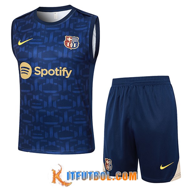 Camiseta Entrenamiento sin mangas FC Barcelona azul real 2024/2025