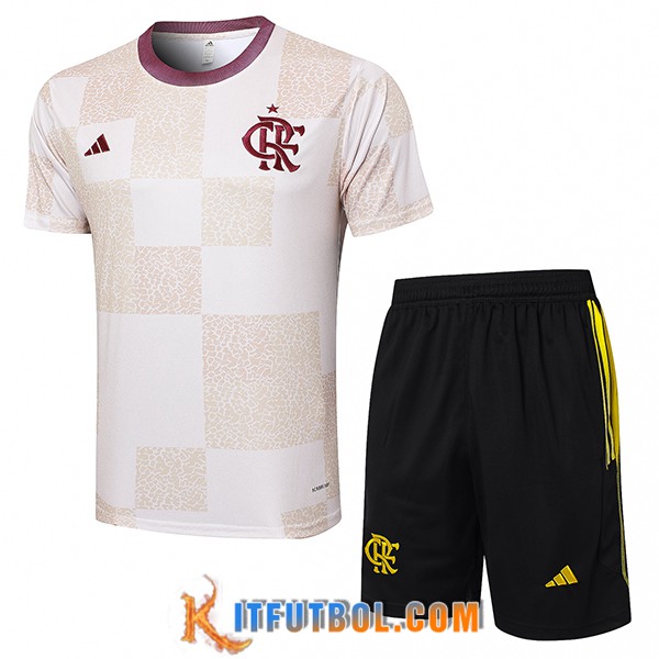 Camiseta Entrenamiento Flamengo Blanco/Beige 2024/2025