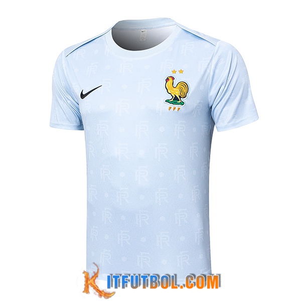 Camiseta Entrenamiento Francia Azul Claro 2024/2025