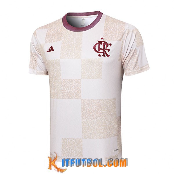 Camiseta Entrenamiento Flamengo Blanco/Beige 2024/2025