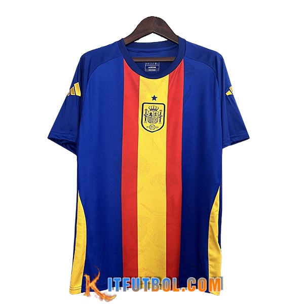 Camiseta Entrenamiento España Azul/Amarillo/Rojo 2024/2025