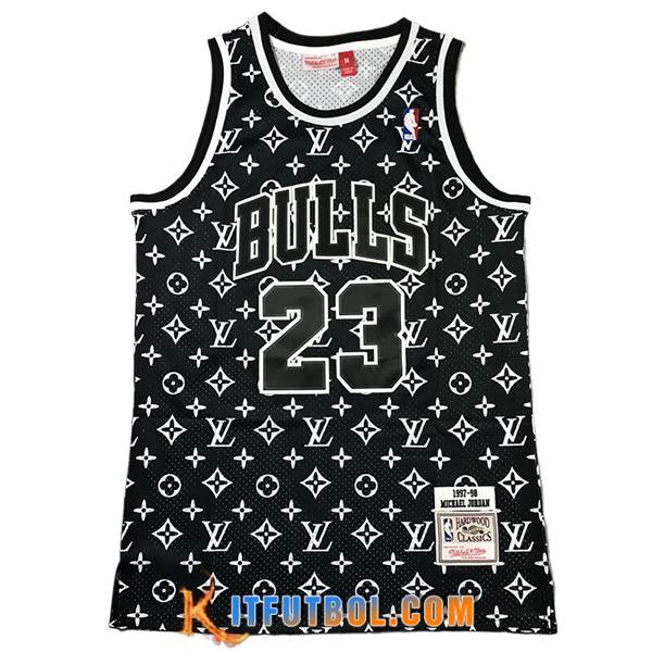 Camisetas Chicago Bulls (JORDAN #23) 2024/25 Negro/Blanco -02