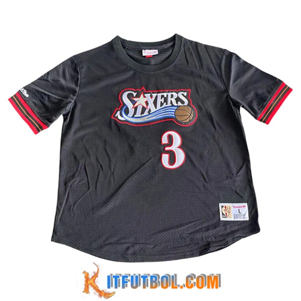 Camisetas Philadelphia 76ers (IVERSON #3) 2024/25 Negro