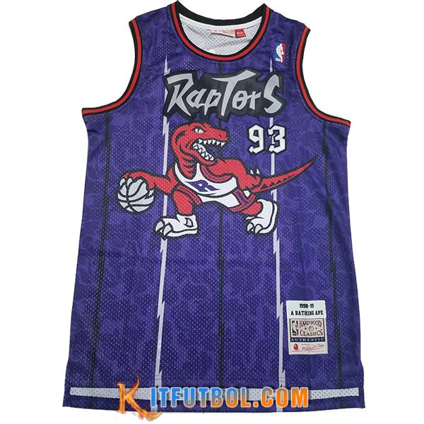 Camisetas Toronto Raptors (BAPE #93) 2024/25 Violeta/Blanco