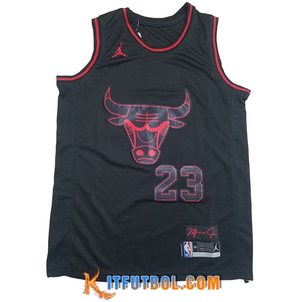 Camisetas Chicago Bulls (JORDAN #23) 2024/25 Negro/Rojo -06