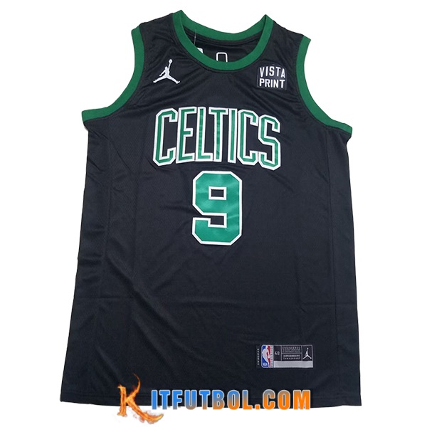 Camisetas Boston Celtics (WHITE #9) 2024/25 Negro/Verde
