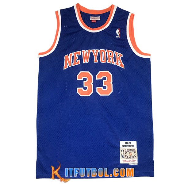 Camisetas New York Knicks (EWING #33) 2024/25 Azul/Naranja