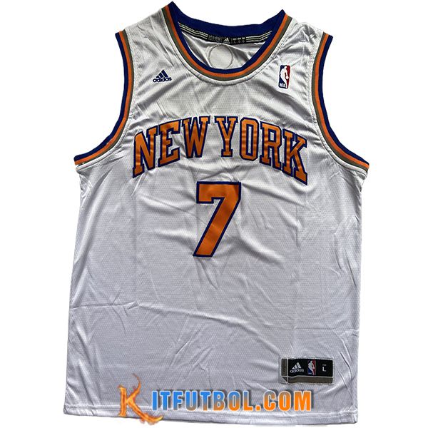 Camisetas New York Knicks (ANTHONY #7) 2024/25 Blanco/Naranja/Azul