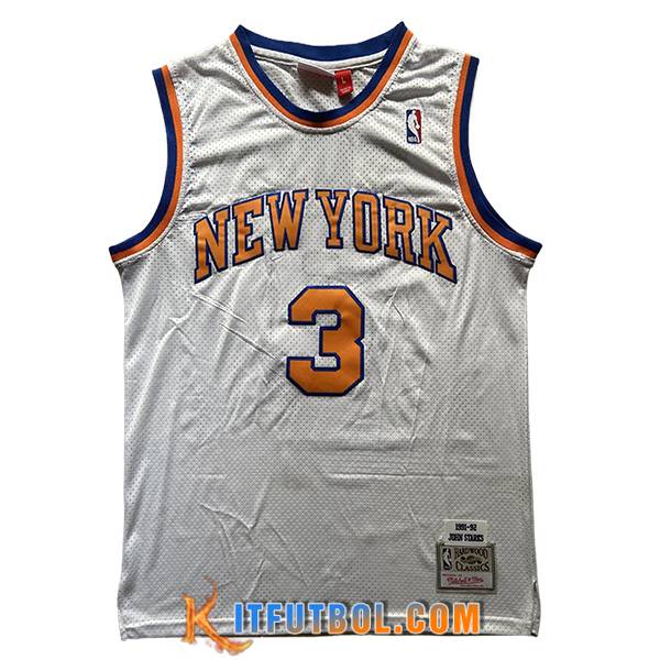 Camisetas New York Knicks (STARKS #3) 2024/25 Blanco/Naranja/Azul