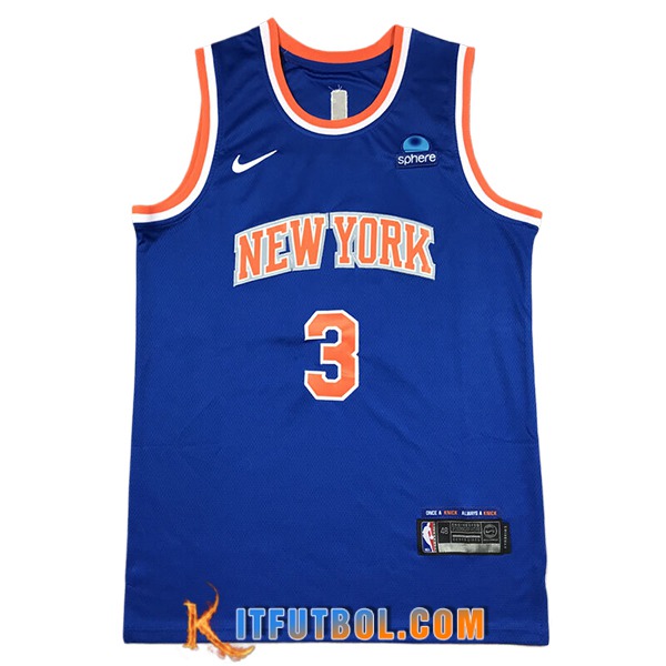 Camisetas New York Knicks (HART #3) 2024/25 Azul/Naranja -03