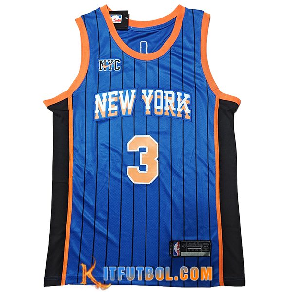 Camisetas New York Knicks (HART #3) 2024/25 Azul/Naranja/Negro