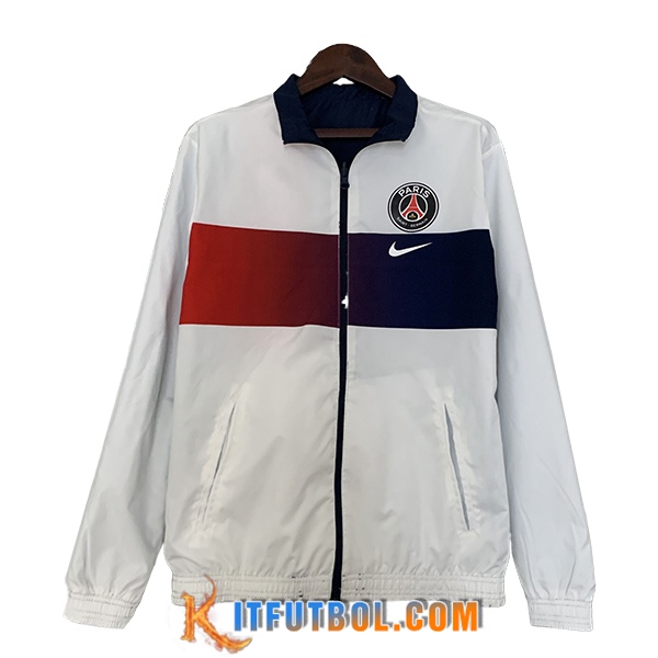 Rompevientos PSG Blanco/Rojo/Azul 2024/2025