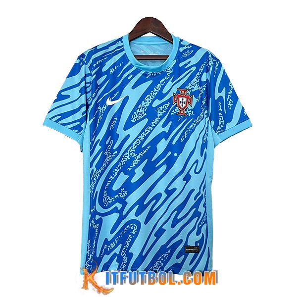 Camiseta Equipo Nacional Portugal Portero Azul 2024/2025