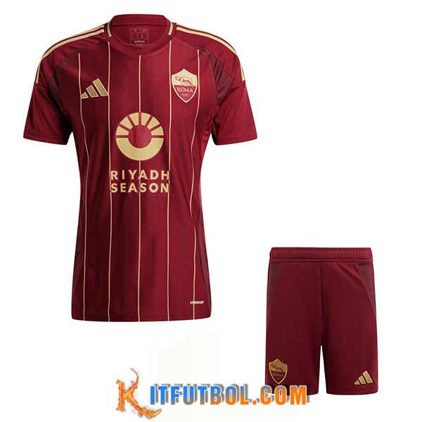 Camisetas Futbol AS Roma Primera + Cortos 2024/2025