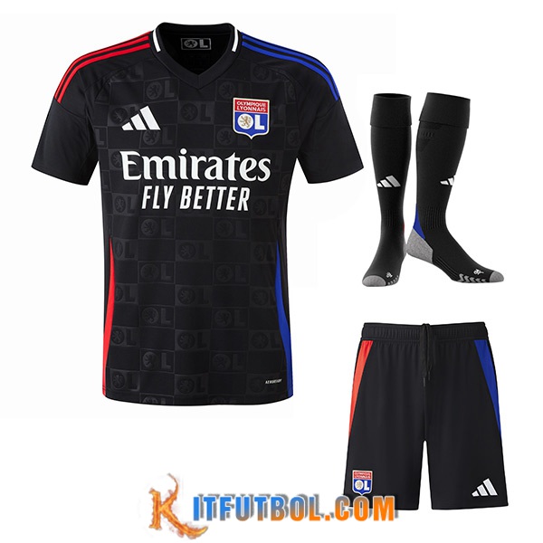 Camisetas Futbol lyon Segunda (Cortos + Calcetines) 2024/2025