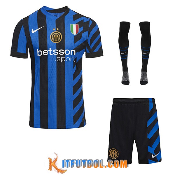 Camisetas Futbol Inter Milan Primera (Cortos + Calcetines) 2024/2025