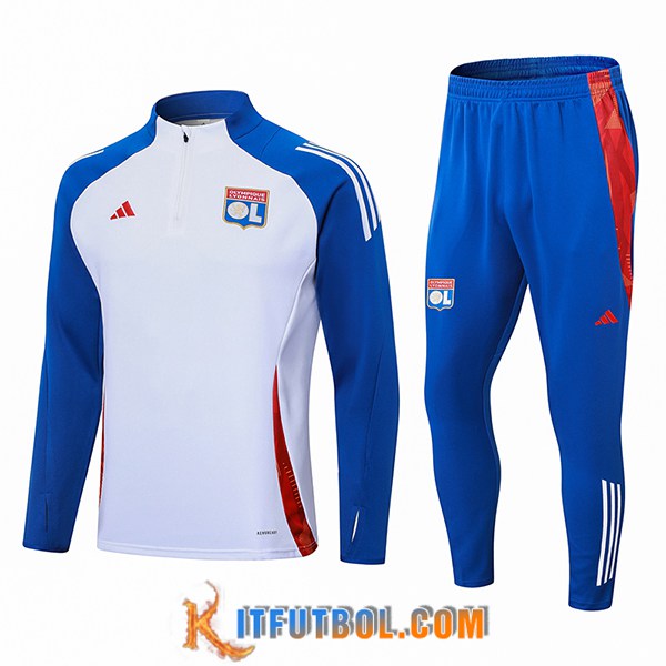 Chandal Equipos De Futbol lyon Blanco/Azul/Rojo 2024/2025