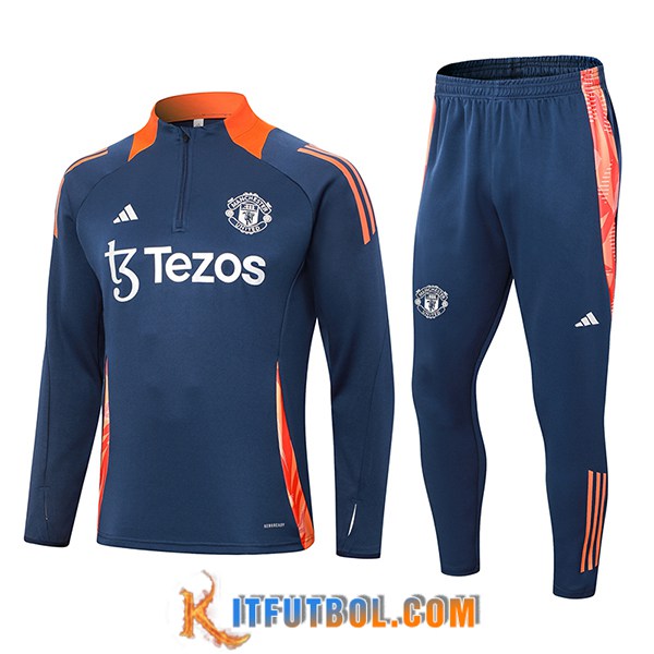 Chandal Equipos De Futbol Manchester United Azul/Naranja 2024/2025 -02