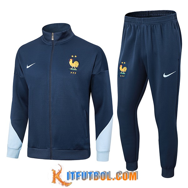 Chandal Equipos De Futbol Chaquetas Francia azul real 2024/2025 -03