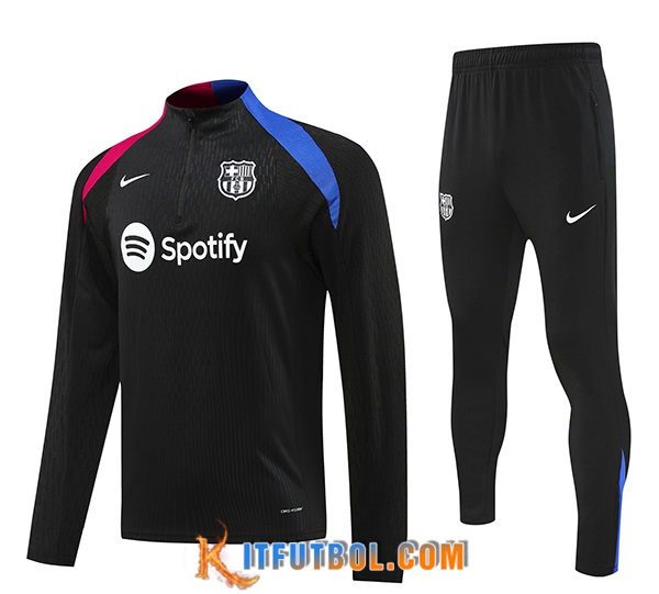 Chandal Equipos De Futbol FC Barcelona Ninos Negro/Azul/Rojo 2024/2025