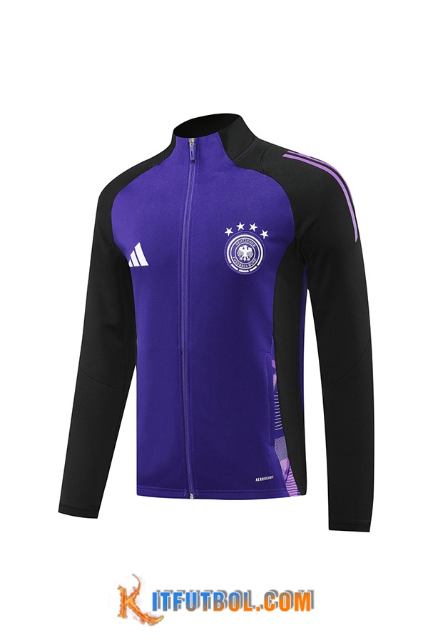 Chaquetas Futbol Alemania Negro/Violeta 2024/2025 -03