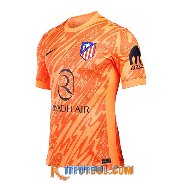 Camisetas De Futbol Atletico Madrid Portero Naranja 2024/2025