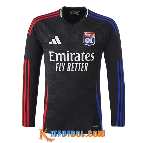 Nueva Camisetas De Futbol lyon Segunda Manga Largas 2024/2025