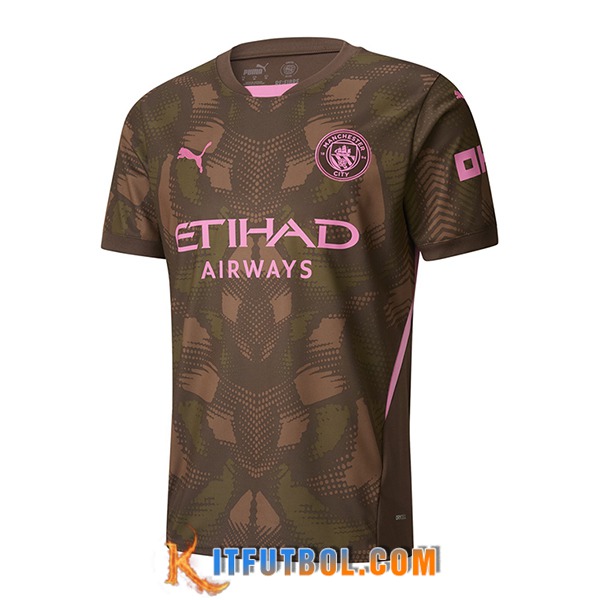 Camisetas De Futbol Manchester City Portero Marrón 2024/2025