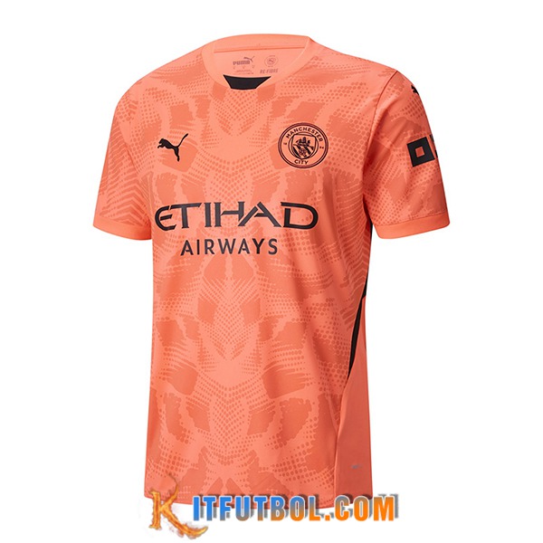 Camisetas De Futbol Manchester City Portero Naranja 2024/2025