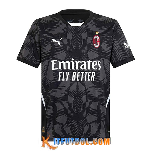 Camisetas De Futbol AC Milan Portero Negro 2024/2025