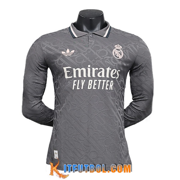 Camisetas De Futbol Real Madrid Manga Largas Tercera 2024/2025