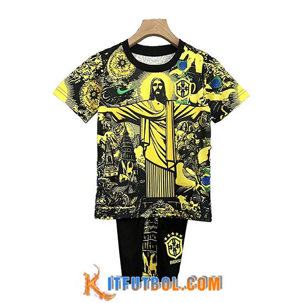 Camisetas De Futbol Brasil Ninos Special Edition Amarillo 2024/2025