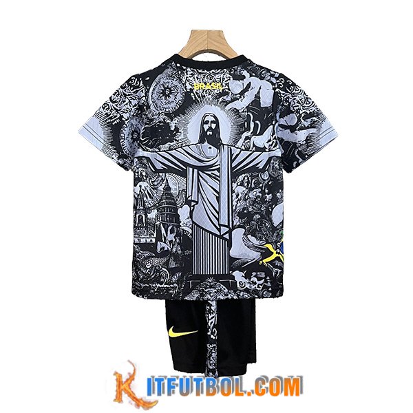 Camisetas De Futbol Brasil Ninos Special Edition Negro 2024/2025