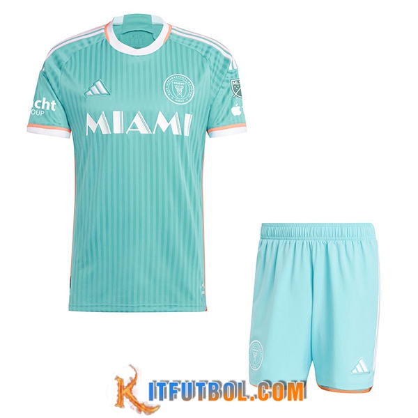 Nueva Camisetas De Futbol Inter Miami CF Ninos Tercera 2024/2025