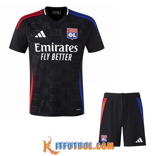 Nueva Camisetas De Futbol lyon Ninos Segunda 2024/2025
